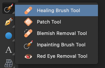 Healing Brush Tool Affinity Photo