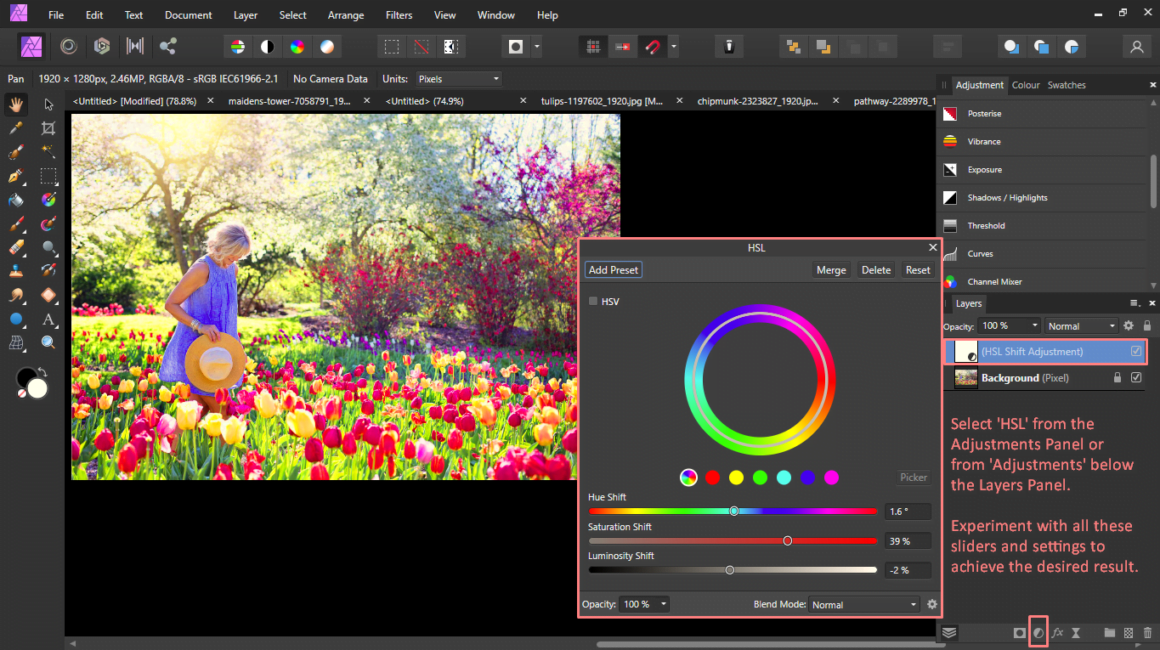 Adjustment Layers 101 How they work in Affinity Photo Edits 101