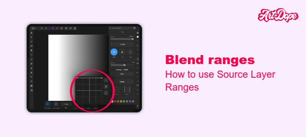 Blend Ranges in Affinity Photo- source layer graph