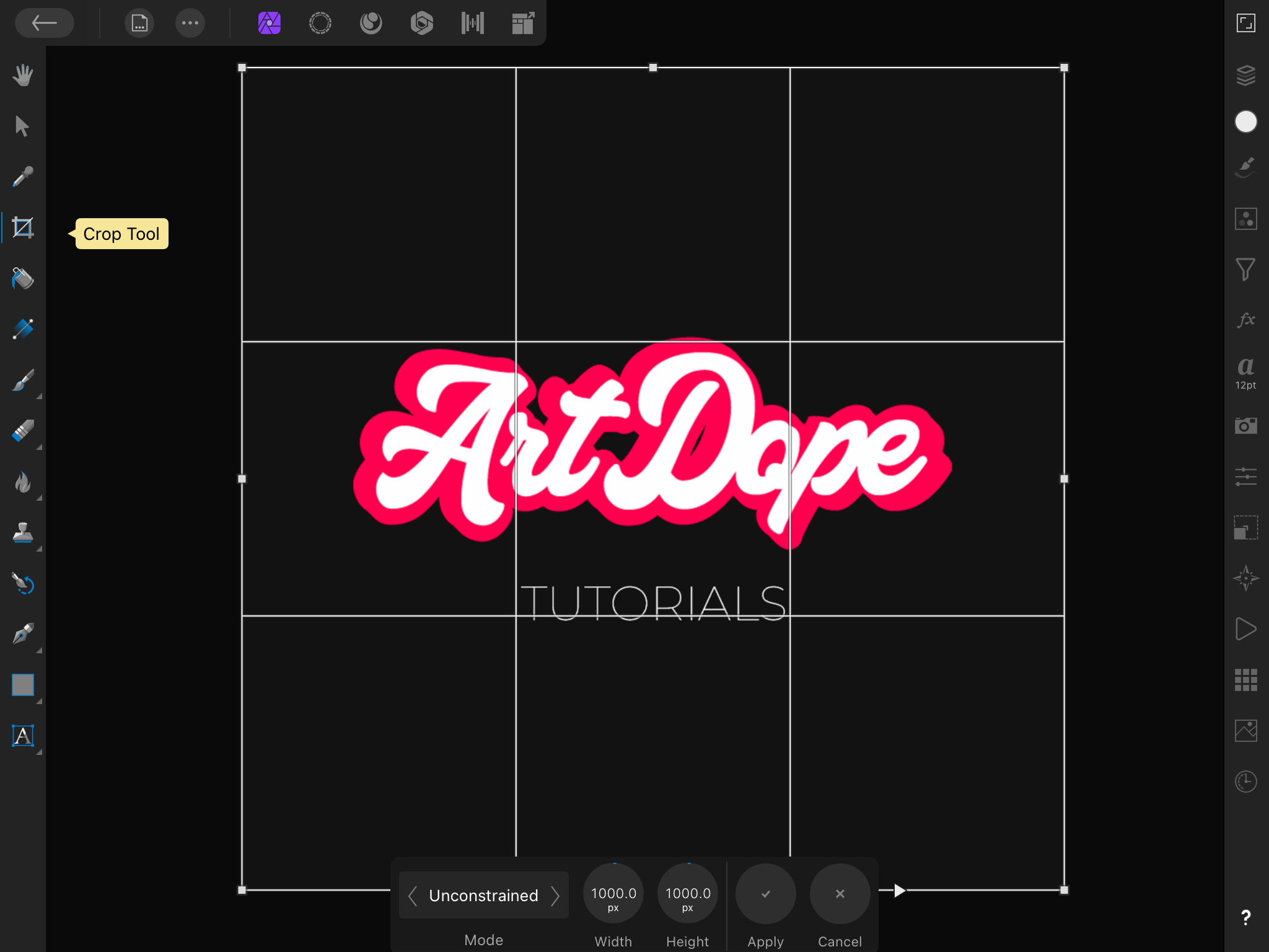 How To Crop In Affinity Photo IPad | Go-to Guide | Edits 101