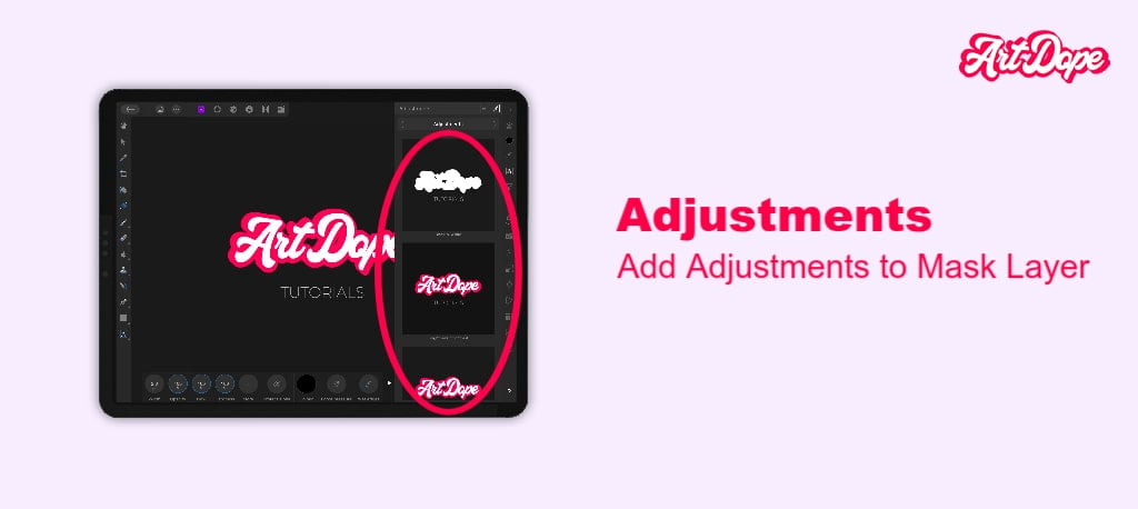Masking A-Z in Affinity Photo iPad- apply adjustments