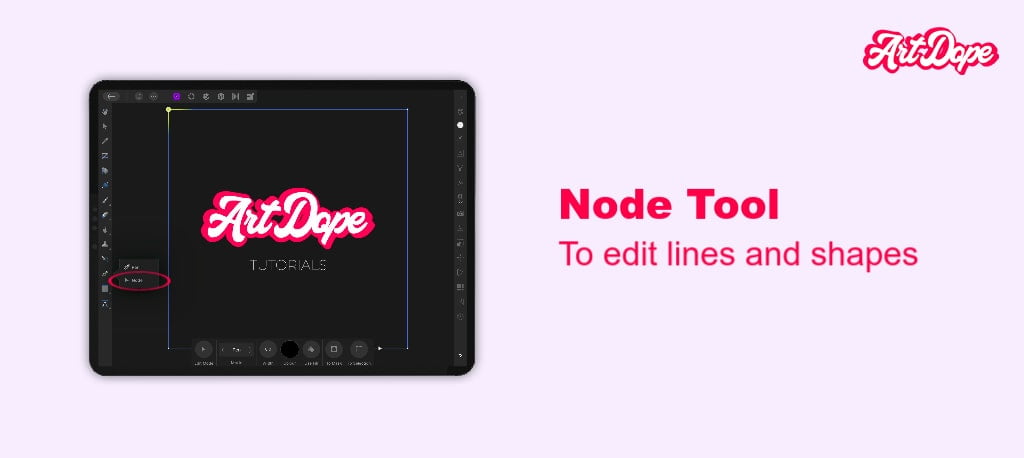 The Pen Tool in Affinity Photo for iPad: How to Use It Like a Pro- Node tool