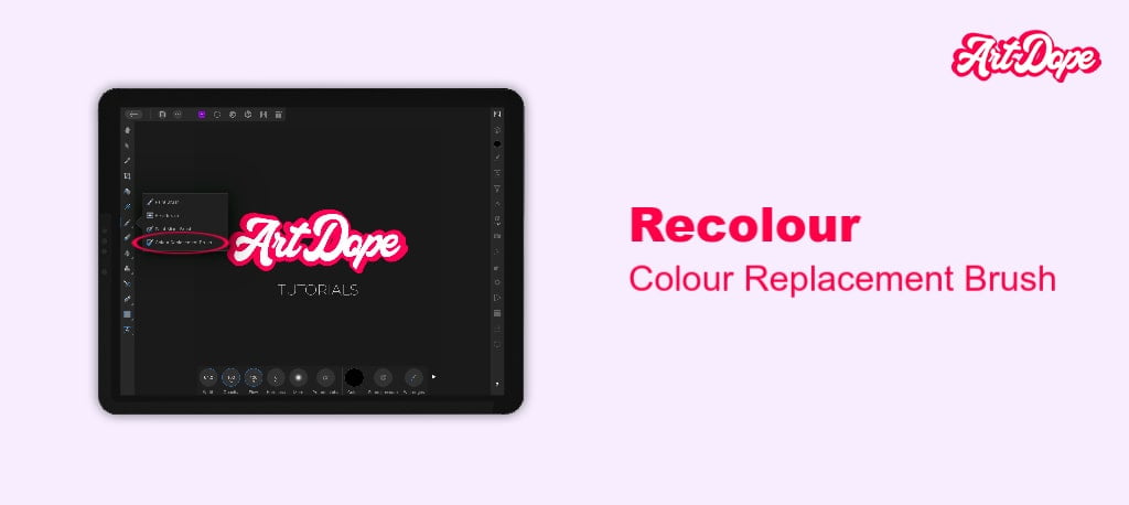 How to Recolour in Affinity Photo iPad: The Colour Recplacement Brush