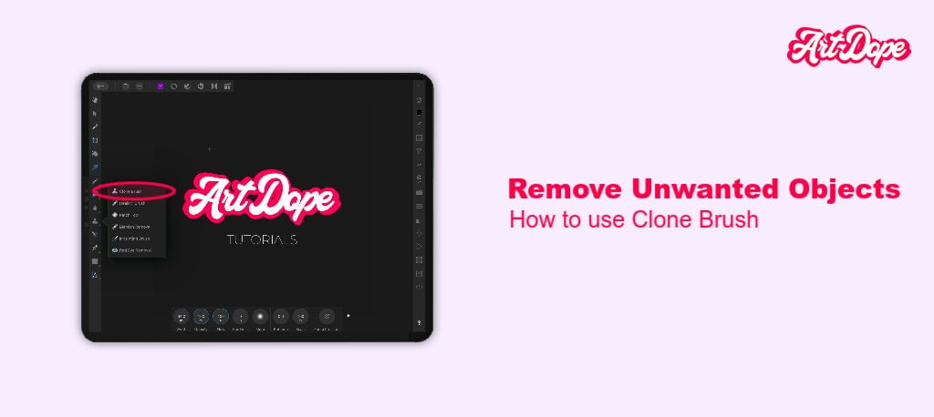 Remove Unwanted Objects in Affinity Photo iPad: Clone Brush