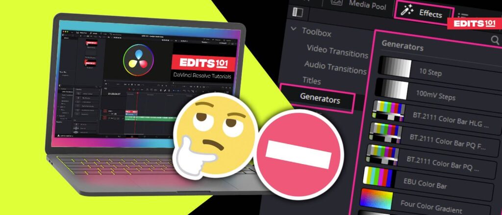 how to add a background in davinci resolve