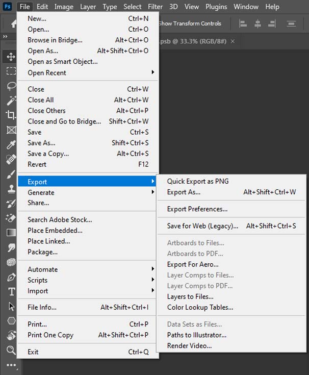 File Formats in Photoshop
