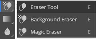 eraser tool in photopea