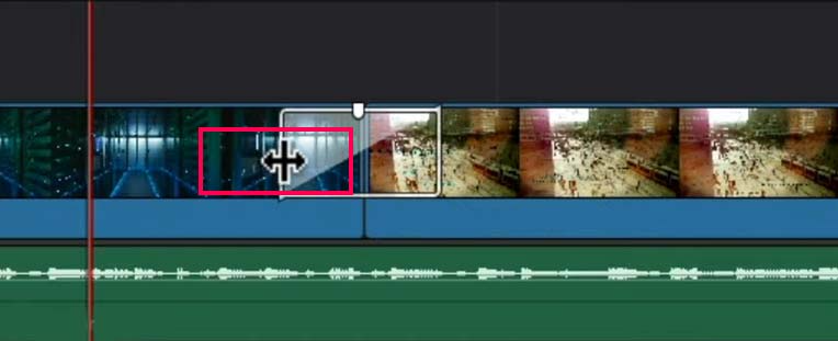 Change duration of the video Transitions from the timeline in Davinci Resolve