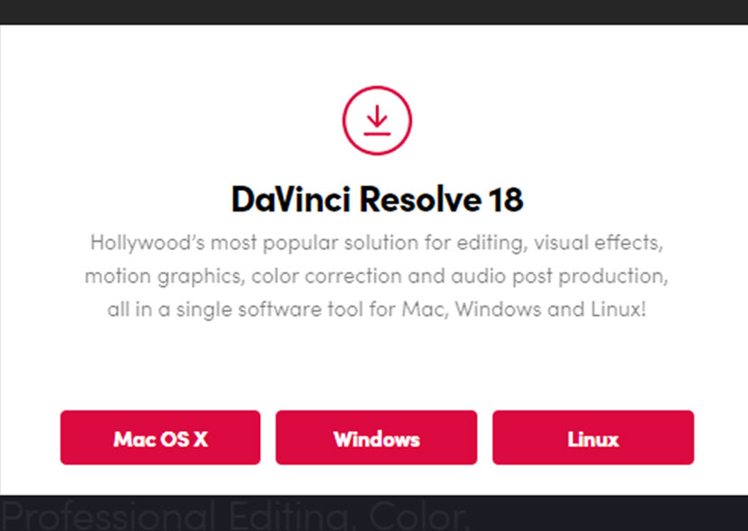 Choose windows, Mac or linux