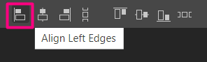 Icon for Align Left Edges