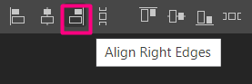 Align Right in photopea