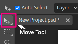 Move tool in photopea