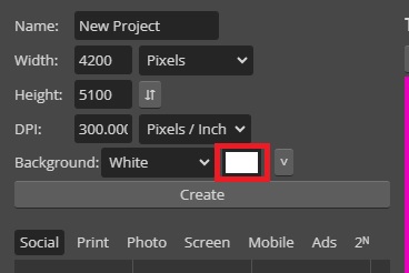 Color Picker in Photopea