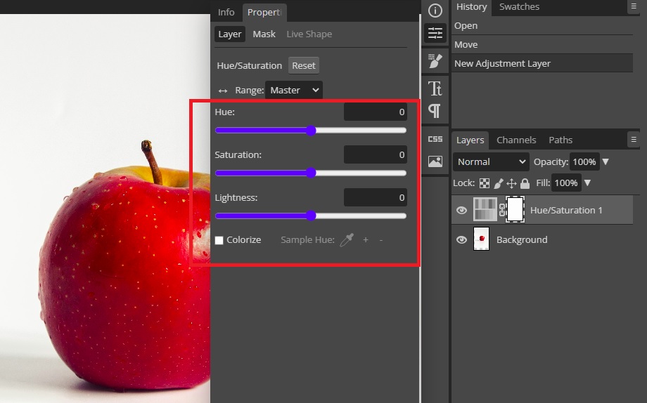 How to Change Color in Photopea