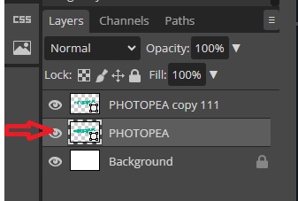 Merge Layers in Photopea