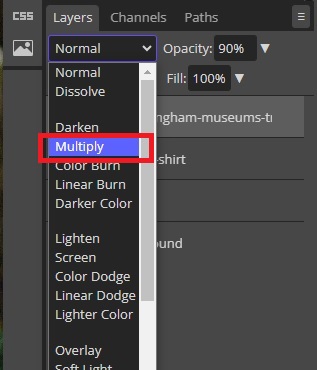 blending modes in Photopea
