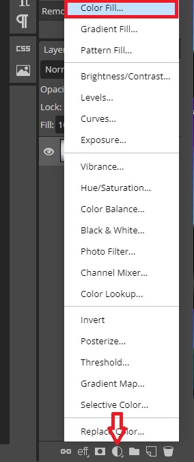 Adjustment Layer in Photopea