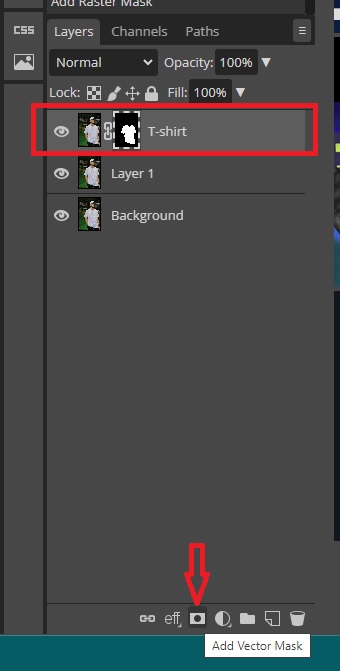 add Layer Mask in Photopea
