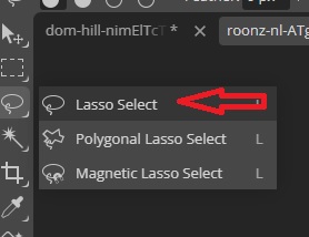 Lasso Select in Photopea