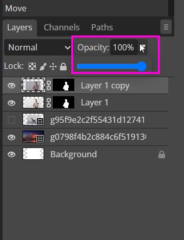 Reduce Opacity in Photopea