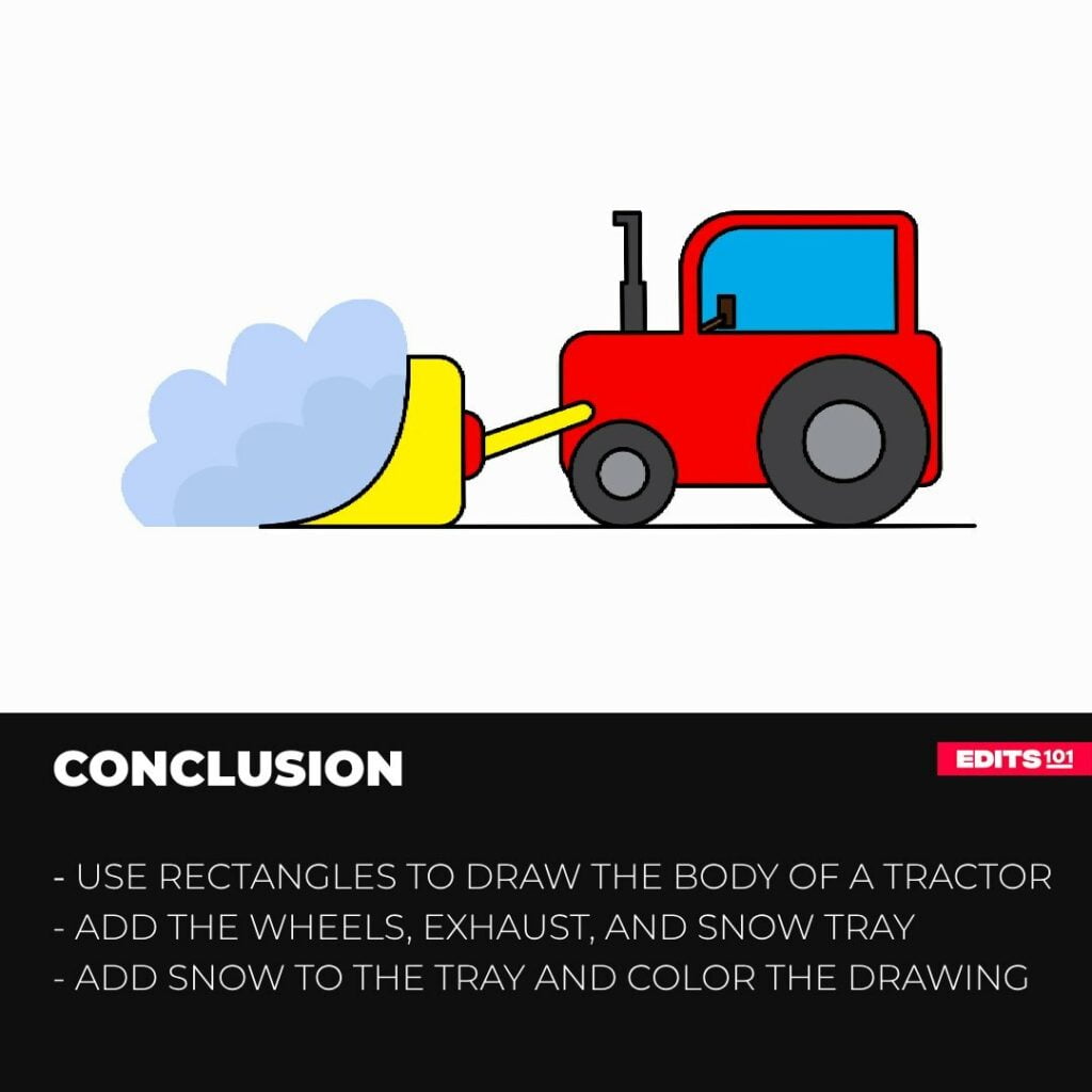 how to draw a snowplow
