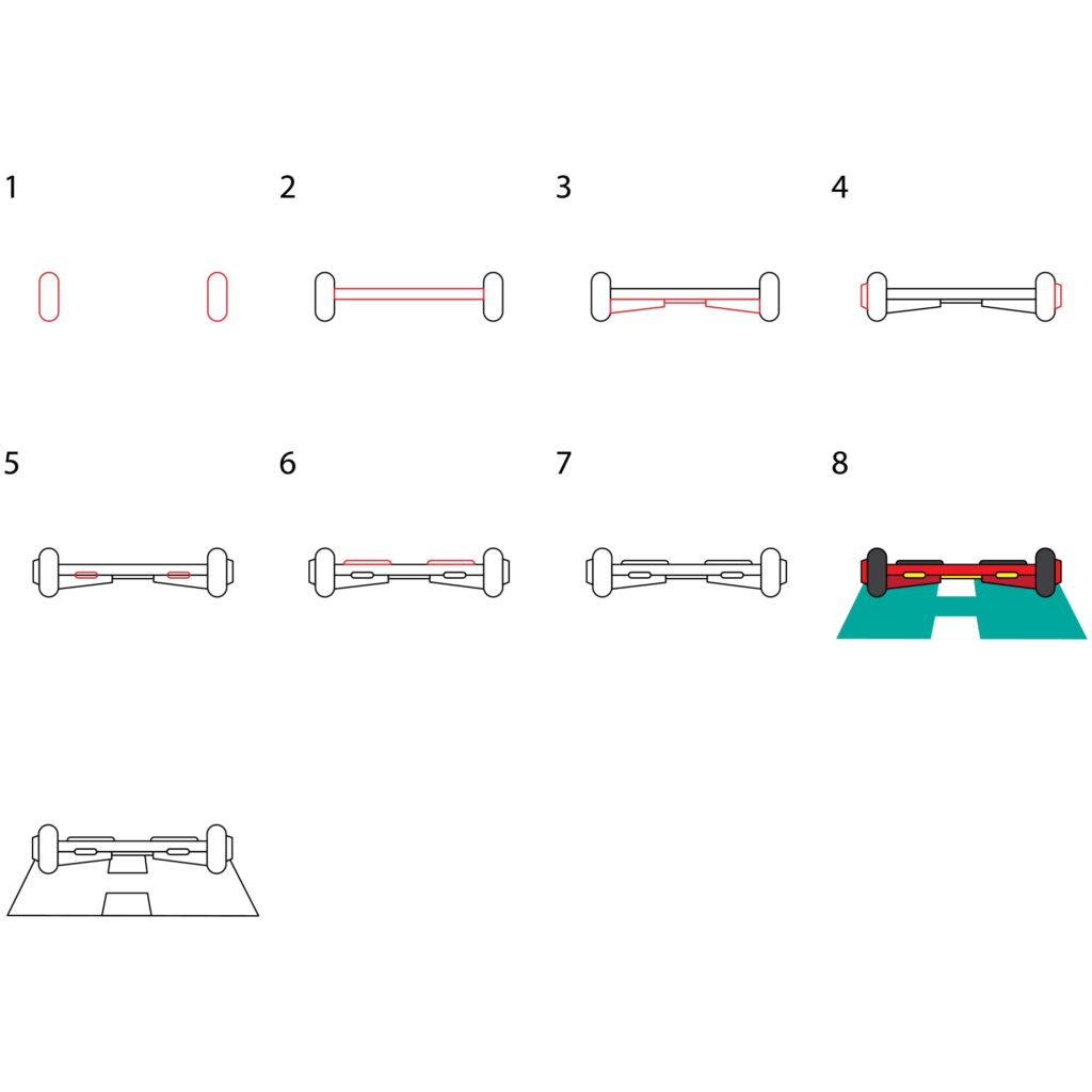 how to draw a hoverboard