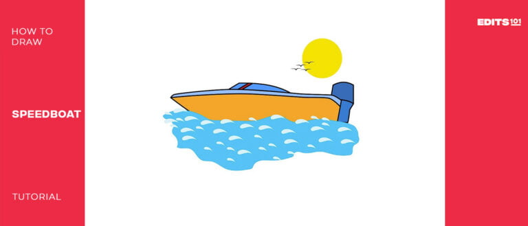 How to Draw a Speedboat | Step-By-Step Guide