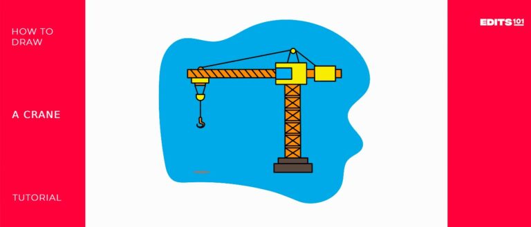 How to Draw a Construction Crane | 11 Steps
