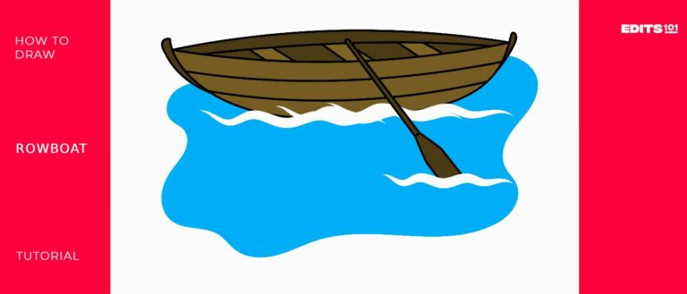 How to Draw a Rowboat | 9 Simple Steps