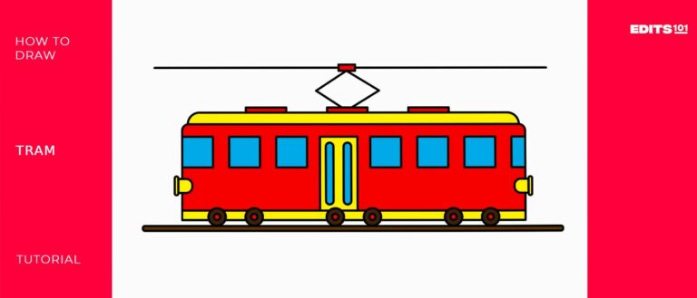 How to Draw a Tram | Step-By-Step