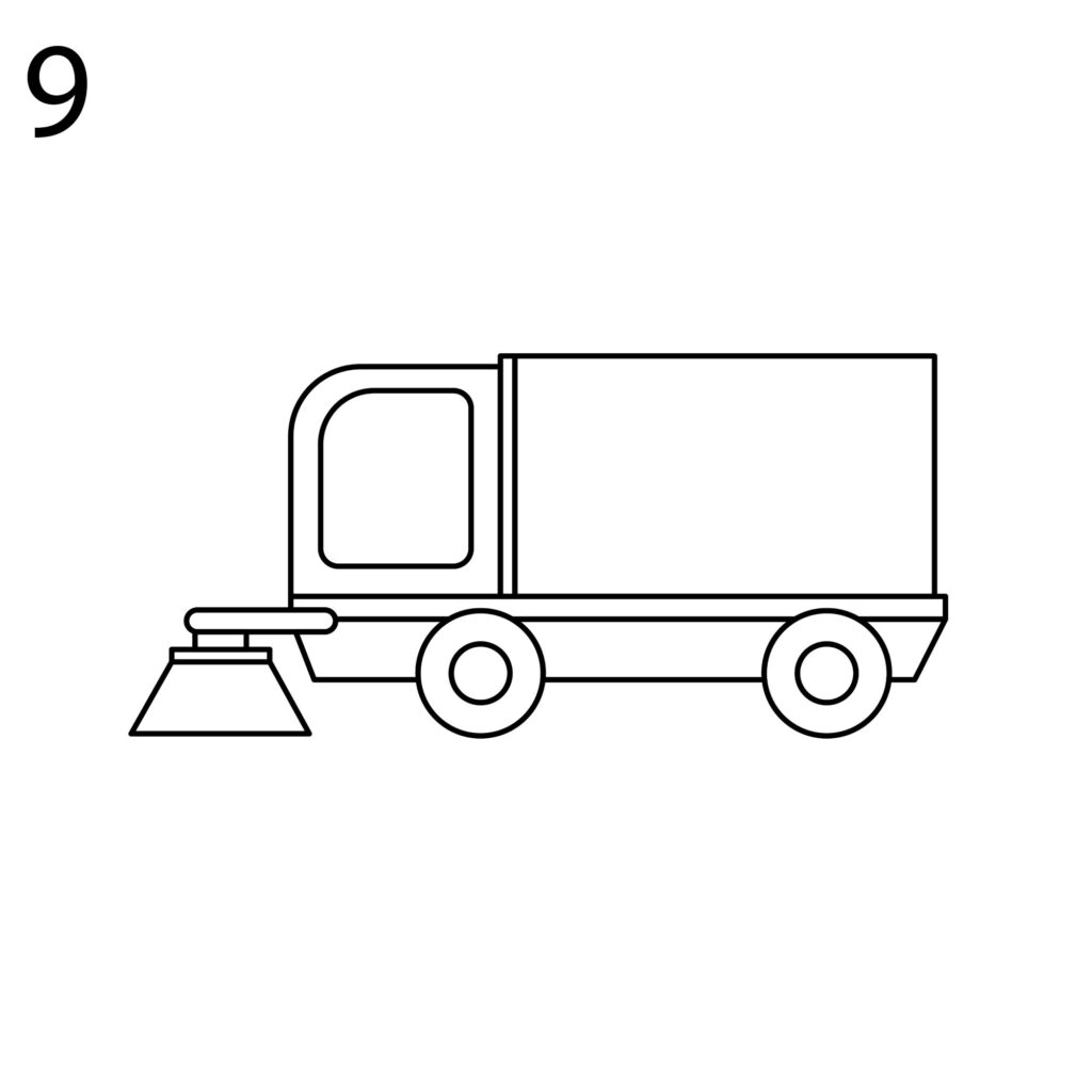 How to Draw a Street Sweeper