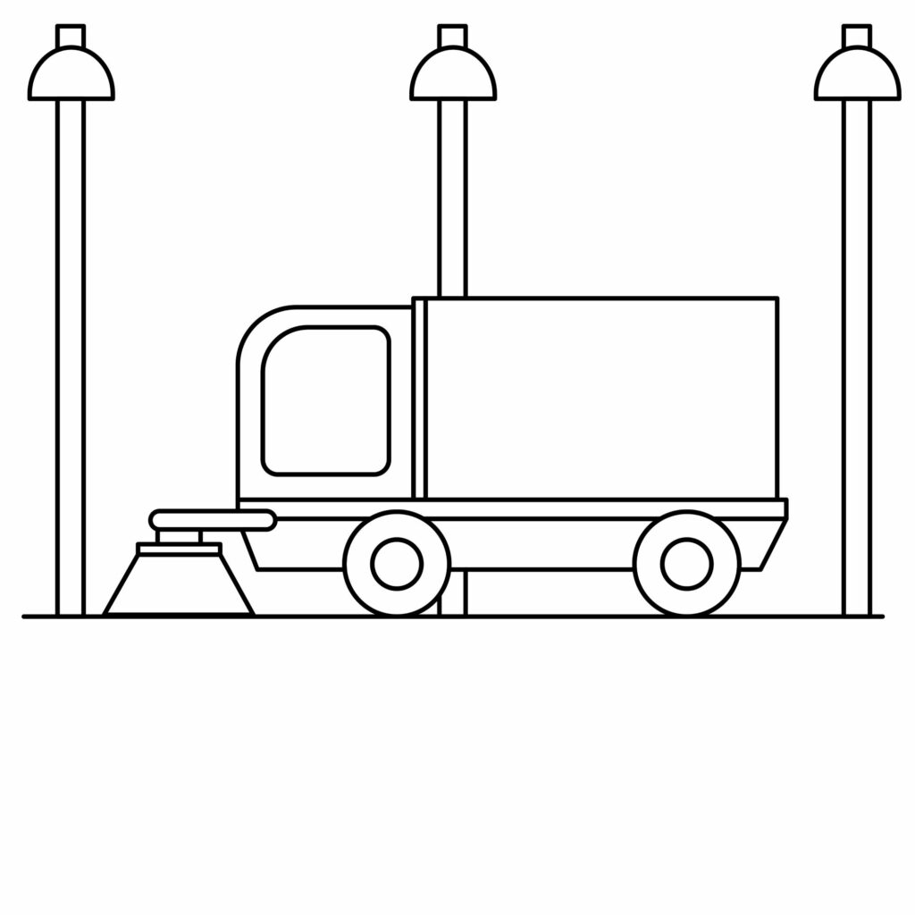 How to Draw a Street Sweeper