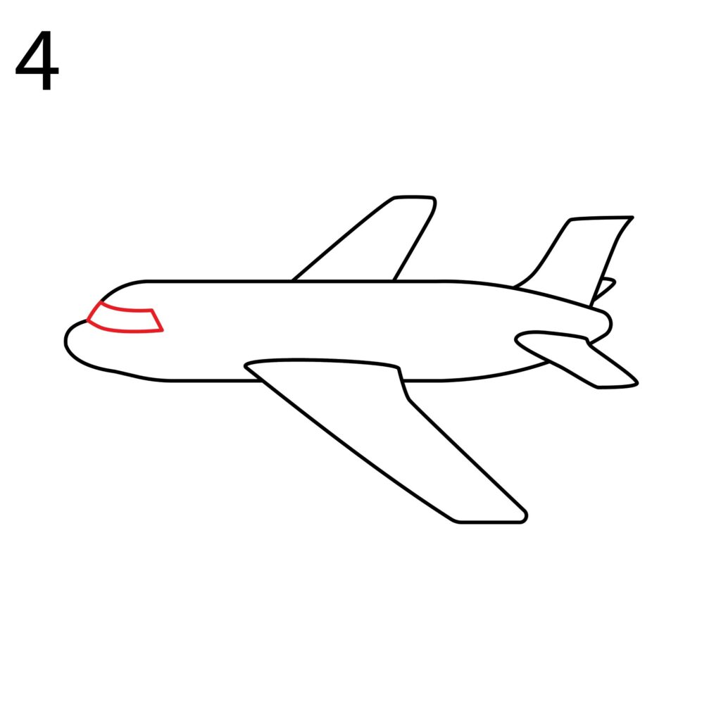 how to draw an airplane