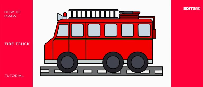 How to Draw a Fire Truck – Easy Step-By-Step Guide