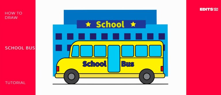 How to Draw a School Bus | Simple Steps