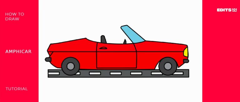 How to Draw an Amphicar | Simple Tutorial