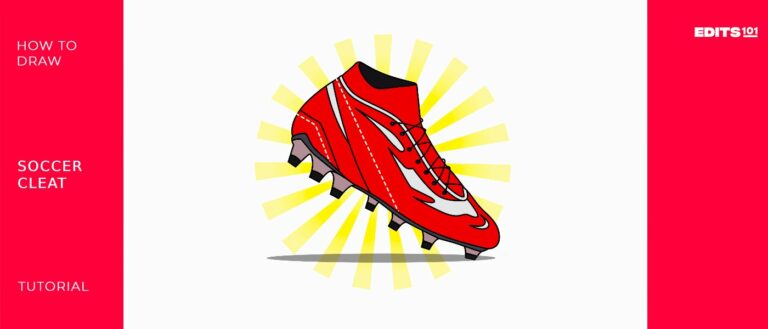 How to Draw Soccer Cleats | in 11 Easy Steps