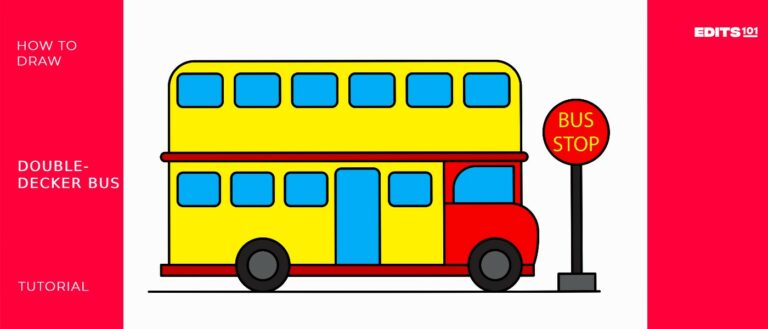 How to Draw a Double Decker Bus | Step By Step