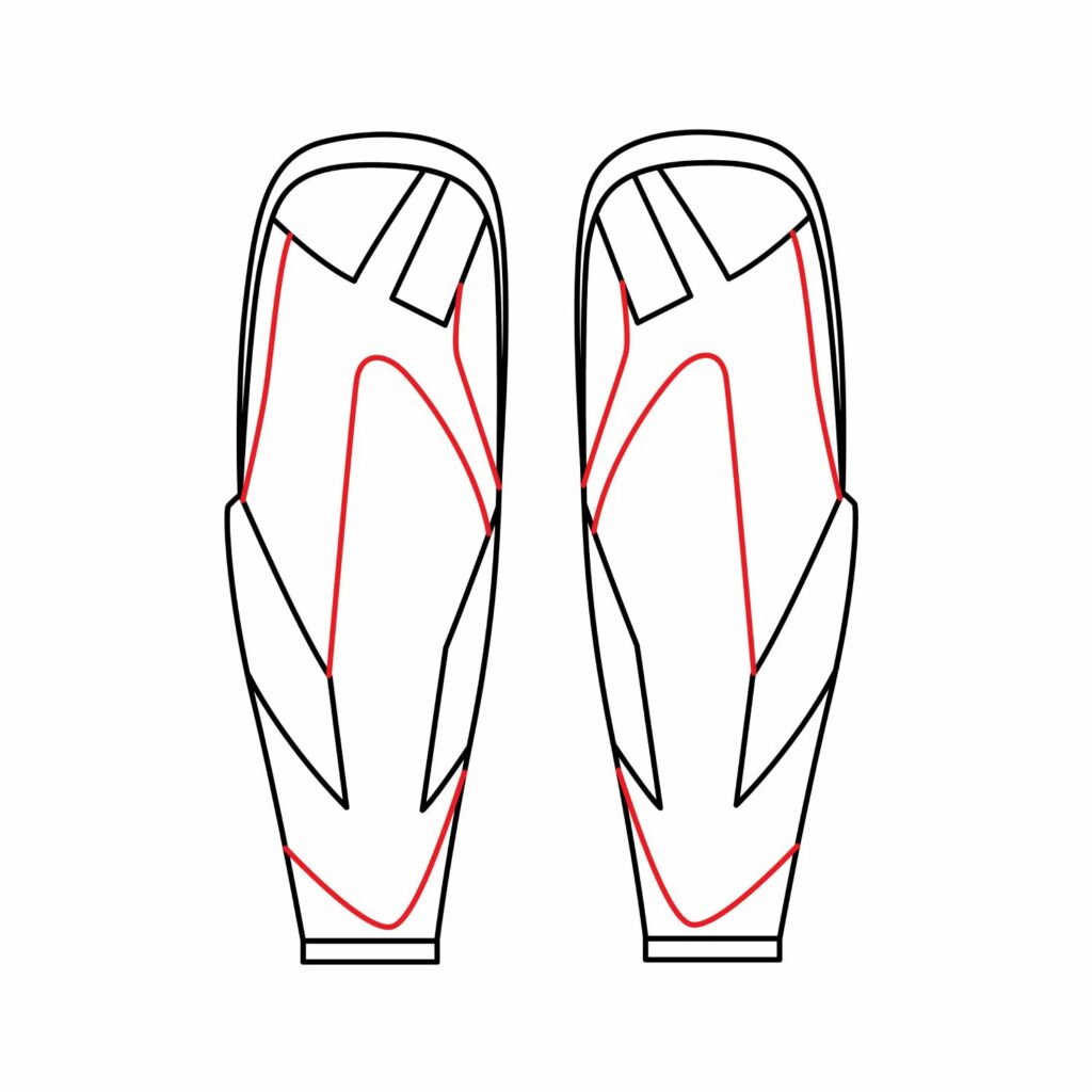 How to Draw Shin Guards
