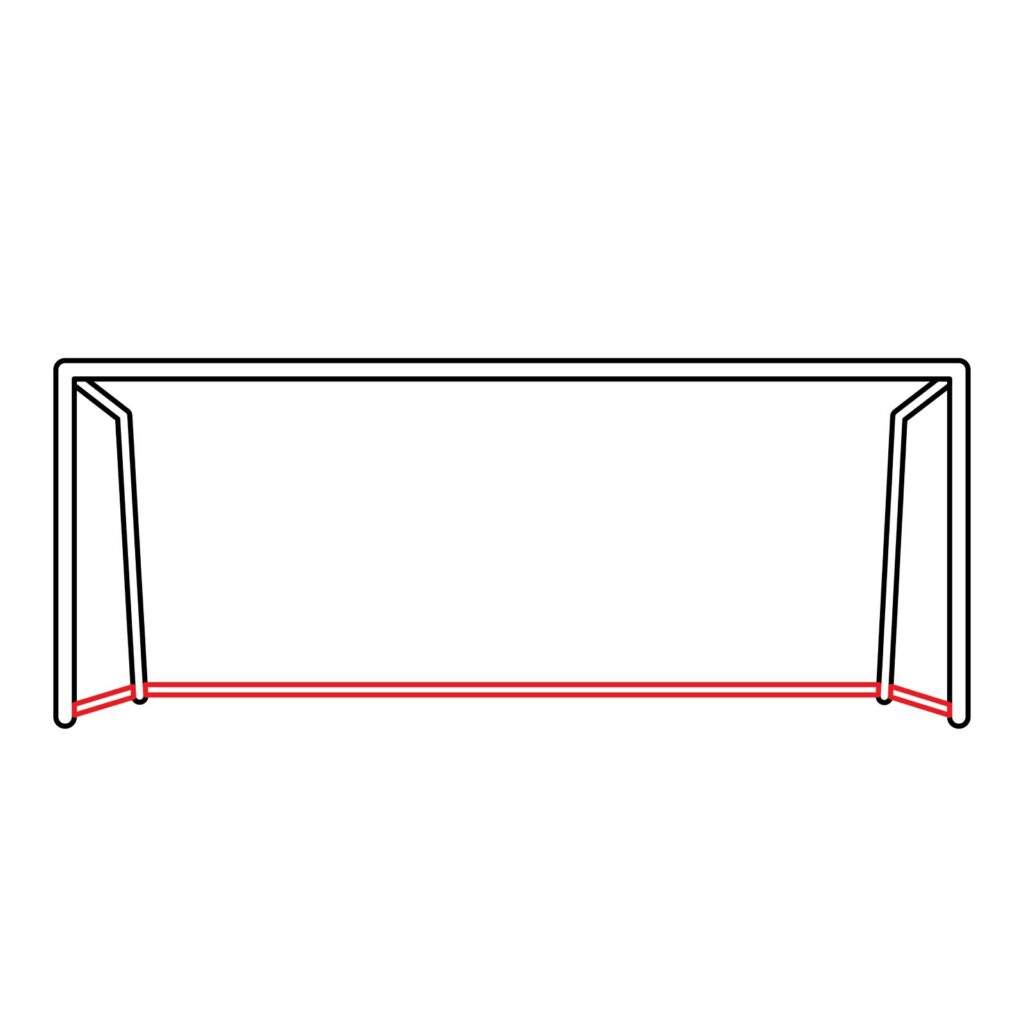 How to Draw Soccer Goalpost