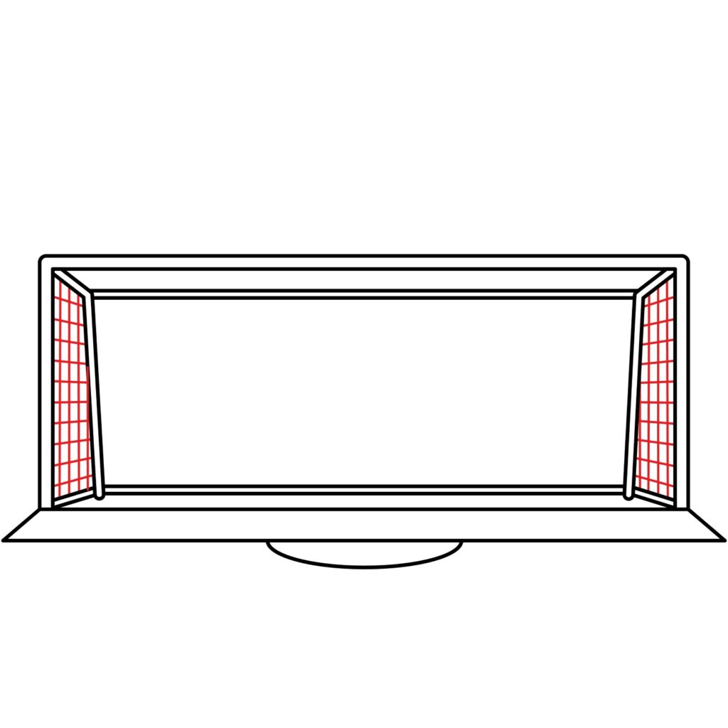 How to Draw Soccer Goalpost
