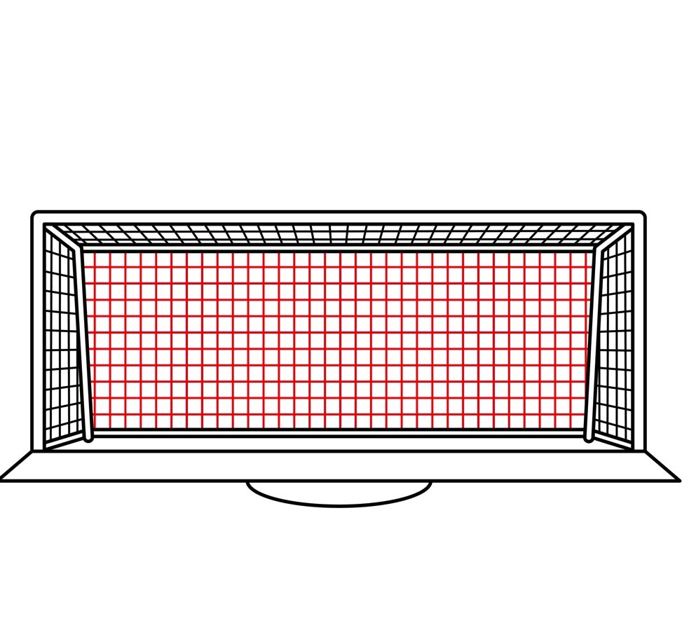 How to Draw Soccer Goal Post