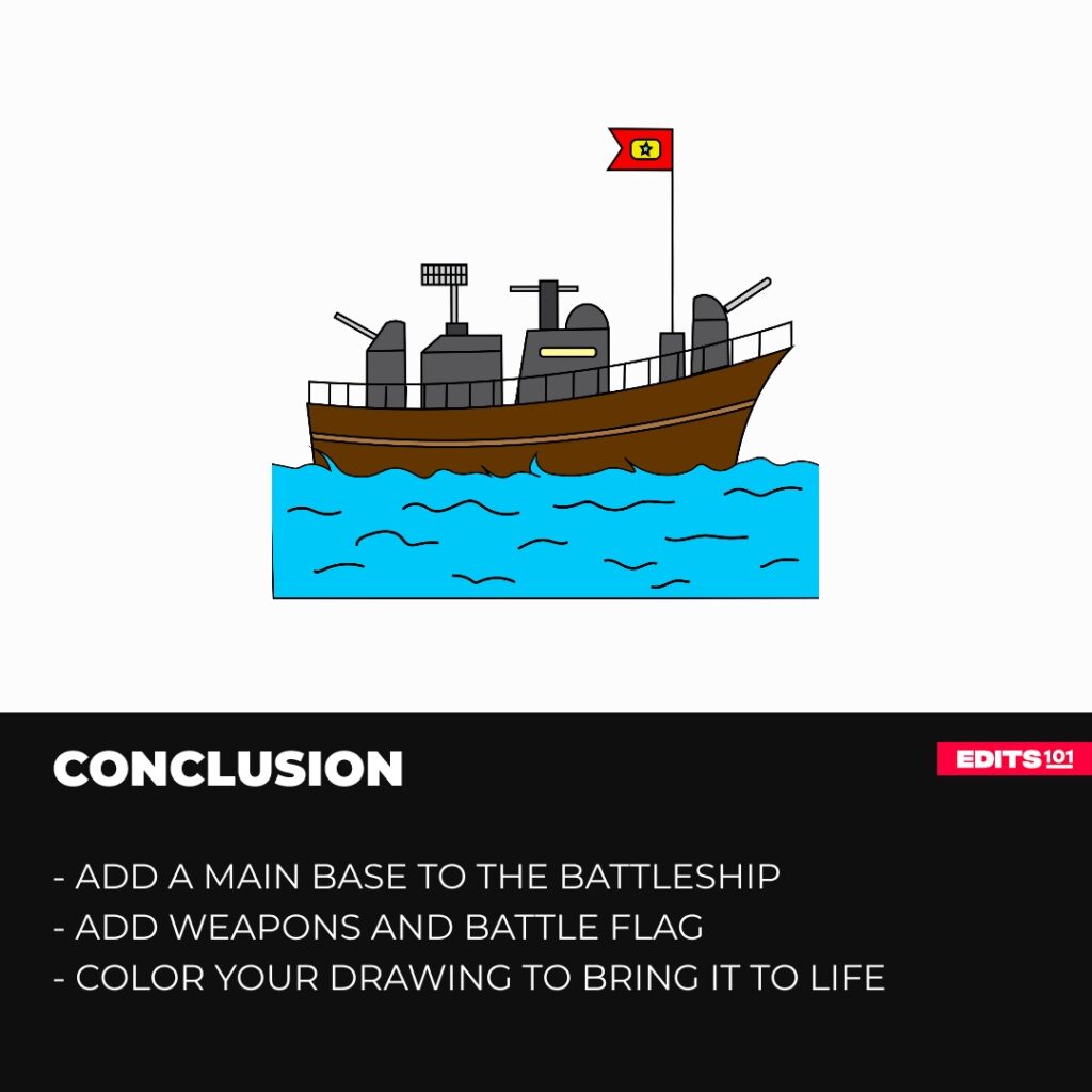 How to draw a battleship
