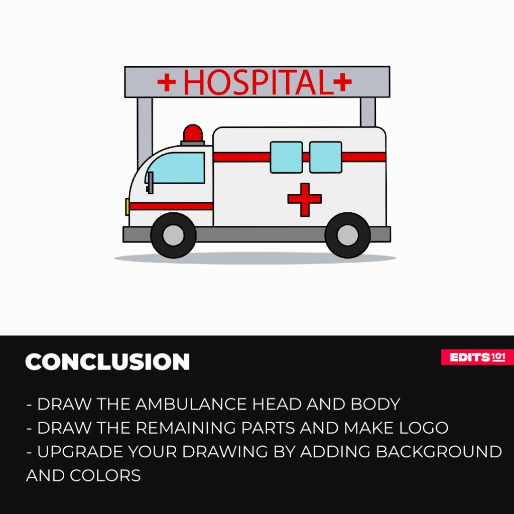 How to draw an ambulance