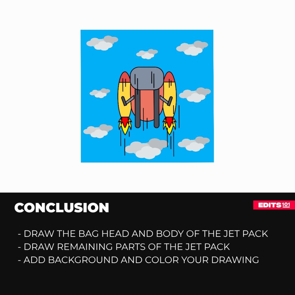 How to draw a jet pack