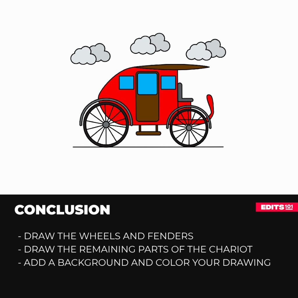 How to draw a chariot