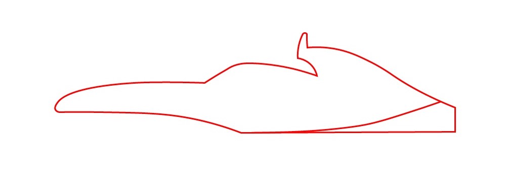 How to draw the cover of the F1 car