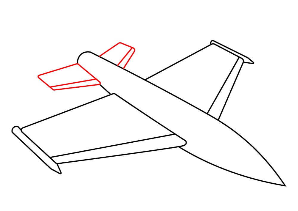How to draw the small wings to the Bottom of the Plane