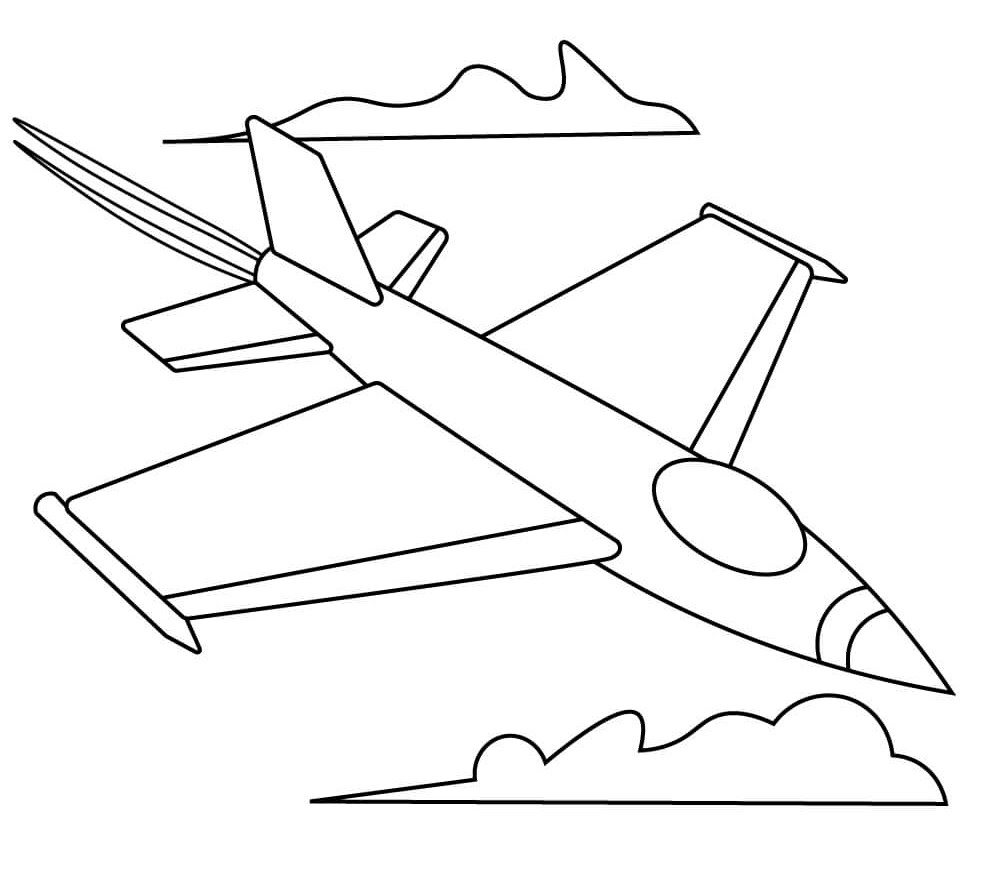 How to draw a fighter jet