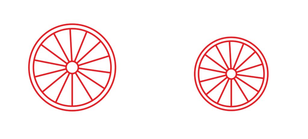 How to draw the wheels